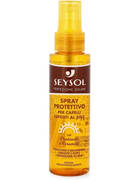 seysol spray protettivo per capelli esposti al sole 100ml - pantenolo jojoba: tuttocasashop.it: igiene e cura della persona