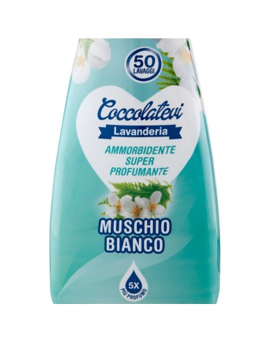 coccolatevi ammorbidente concentrato 50 lavaggi - 1250ml - muschio bianco: tuttocasashop.it: prodotti per bucato e tessuti