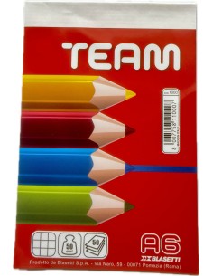 blocco appunti - block notes - a6 10x15cm - a quadretti 5mm - 50 fogli: tuttocasashop.it: altro - bazar