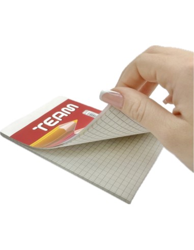 blocco appunti - block notes - a6 10x15cm - a quadretti 5mm - 50 fogli: tuttocasashop.it: altro - bazar