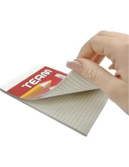blocco appunti - block notes - a6 10x15cm - a quadretti 5mm - 50 fogli: tuttocasashop.it: altro - bazar