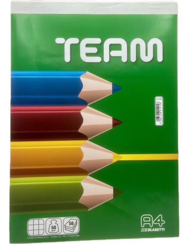 blocco appunti - block notes - a4 21x29cm - a quadretti 5mm - 50 fogli: tuttocasashop.it: altro - bazar