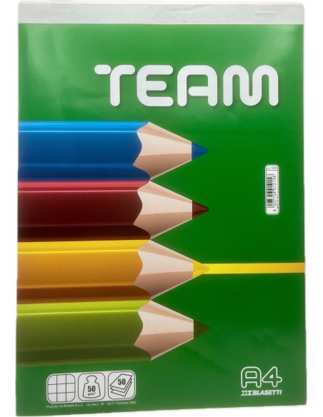 blocco appunti - block notes - a4 21x29cm - a quadretti 5mm - 50 fogli: tuttocasashop.it: altro - bazar
