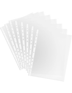 15 buste trasparenti perforate per raccoglitori ad anelli - formato a4: tuttocasashop.it: altro - bazar