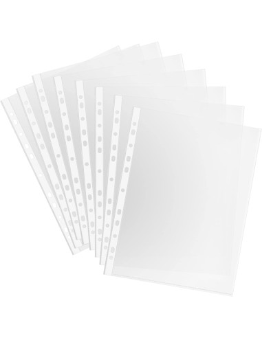 15 buste trasparenti perforate per raccoglitori ad anelli - formato a4: tuttocasashop.it: altro - bazar