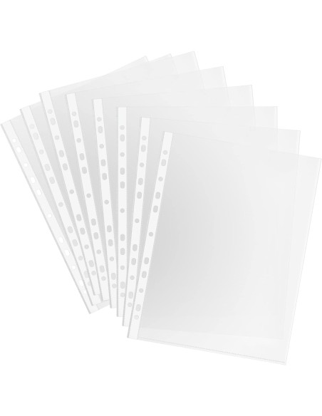 15 buste trasparenti perforate per raccoglitori ad anelli - formato a4: tuttocasashop.it: altro - bazar
