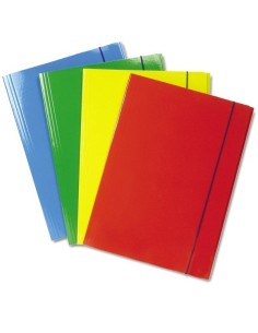 cartellina portadocumenti a4 - in cartoncino con elastico - vari colori: tuttocasashop.it: altro - bazar