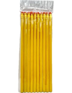 10 matite da disegno da 19cm con gomma: tuttocasashop.it: altro - bazar