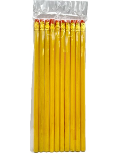 10 matite da disegno da 19cm con gomma: tuttocasashop.it: altro - bazar