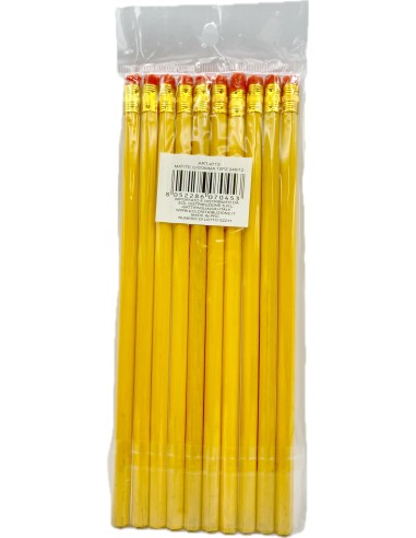 10 matite da disegno da 19cm con gomma: tuttocasashop.it: altro - bazar