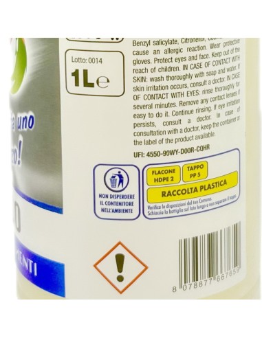 skizzo detergente pavimenti iperattivo profumato 1 litro - 60 dosi - bianco: tuttocasashop.it: pulizia e cura della casa
