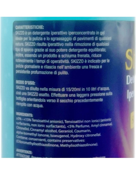 skizzo detergente pavimenti iperattivo profumato 1 litro - 60 dosi - sharem: tuttocasashop.it: pulizia e cura della casa