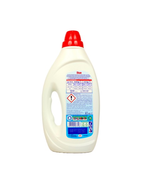 dixan detersivo lavatrice liquido 19 lavaggi - 855ml - pulito & igiene: tuttocasashop.it: prodotti per bucato e tessuti