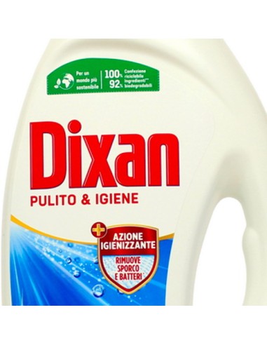 dixan detersivo lavatrice liquido 19 lavaggi - 855ml - pulito & igiene: tuttocasashop.it: prodotti per bucato e tessuti
