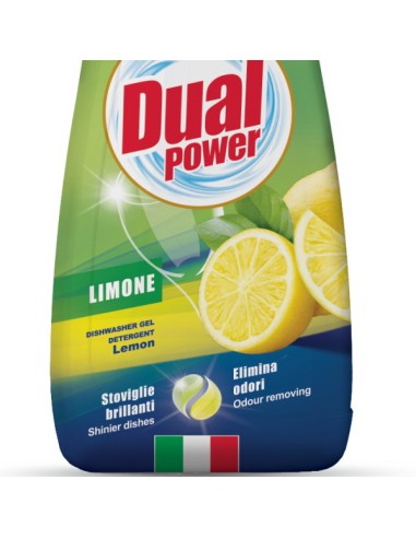 dual power detersivo gel lavastoviglie - 660ml 33 lavaggi - limone: tuttocasashop.it: pulizia e cura della casa
