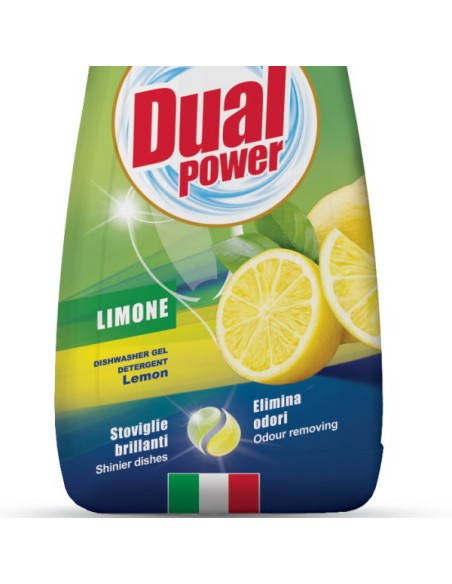 dual power detersivo gel lavastoviglie - 660ml 33 lavaggi - limone: tuttocasashop.it: pulizia e cura della casa