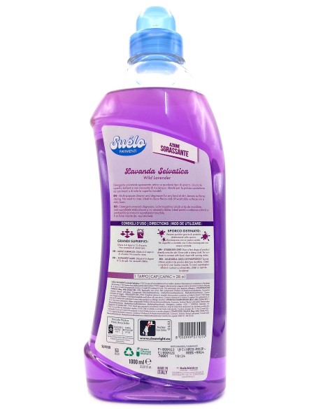 suelo pavimenti detergente lavapavimenti - 1 litro - lavanda selvatica: tuttocasashop.it: pulizia e cura della casa