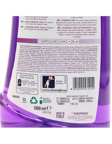 suelo pavimenti detergente lavapavimenti - 1 litro - lavanda selvatica: tuttocasashop.it: pulizia e cura della casa