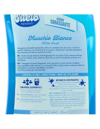 suelo pavimenti detergente lavapavimenti - 1 litro - muschio bianco: tuttocasashop.it: pulizia e cura della casa
