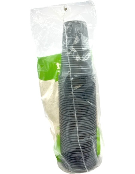the best 50 bicchieri monouso in plastica - 200cc - argento: tuttocasashop.it: carta & monouso