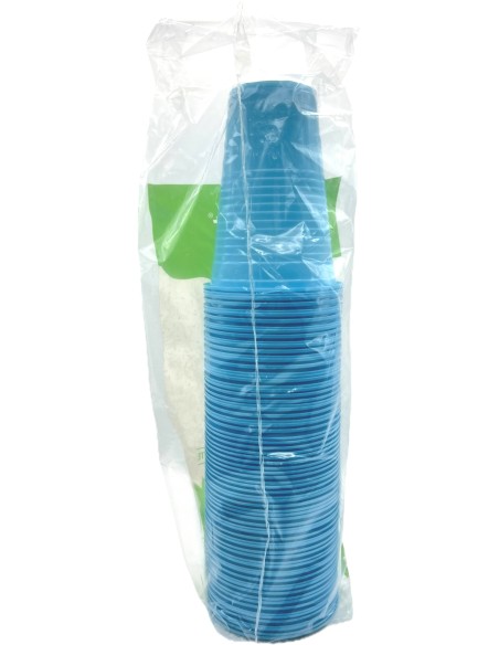 the best 50 bicchieri monouso in plastica - 200cc - azzurro: tuttocasashop.it: carta & monouso