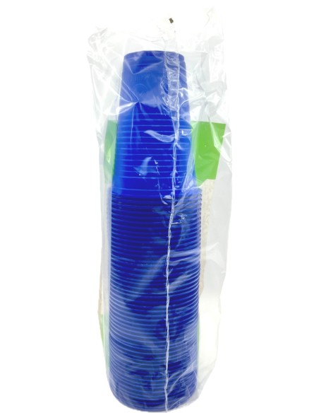 the best 50 bicchieri monouso in plastica - 200cc - blu: tuttocasashop.it: carta & monouso