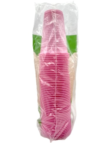 the best 50 bicchieri monouso in plastica - 200cc - rosa: tuttocasashop.it: carta & monouso