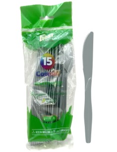 the best 15 coltelli monouso in plastica - 17cm - argento: tuttocasashop.it: carta & monouso