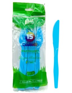 the best 15 coltelli monouso in plastica - 17cm - azzurro: tuttocasashop.it: carta & monouso