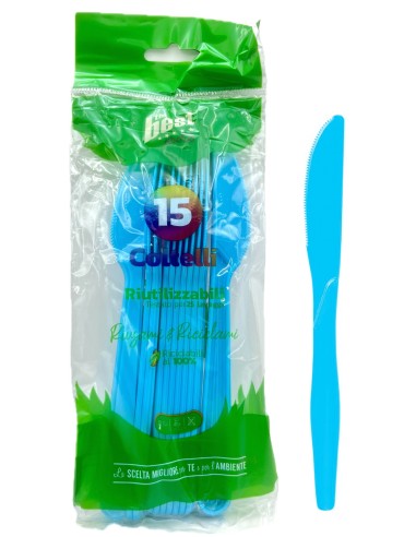 the best 15 coltelli monouso in plastica - 17cm - azzurro: tuttocasashop.it: carta & monouso
