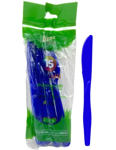 the best 15 coltelli monouso in plastica - 17cm - blu: tuttocasashop.it: carta & monouso