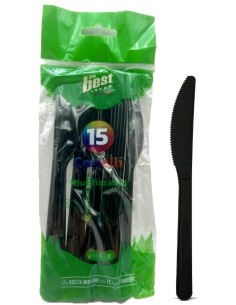the best 15 coltelli monouso in plastica - 17cm - nero: tuttocasashop.it: carta & monouso