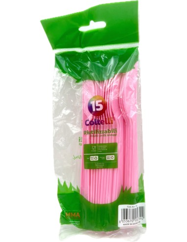 the best 15 coltelli monouso in plastica - 17cm - rosa: tuttocasashop.it: carta & monouso