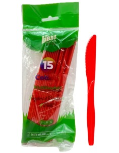 the best 15 coltelli monouso in plastica - 17cm - rosso: tuttocasashop.it: carta & monouso