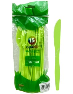 the best 15 coltelli monouso in plastica - 17cm - verde: tuttocasashop.it: carta & monouso