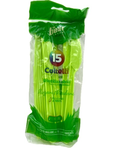 the best 15 coltelli monouso in plastica - 17cm - verde: tuttocasashop.it: carta & monouso