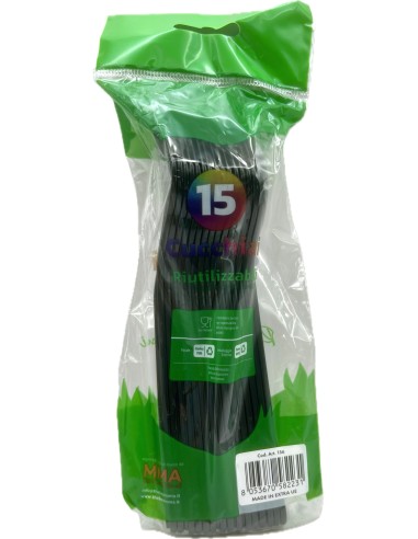 the best 15 cucchiai monouso in plastica - 17cm - nero: tuttocasashop.it: carta & monouso