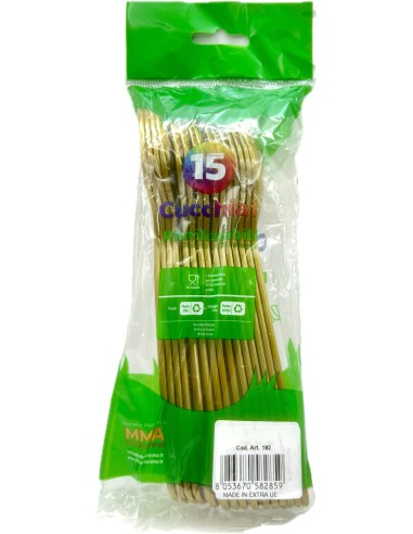 the best 15 cucchiai monouso in plastica - 17cm - oro: tuttocasashop.it: carta & monouso