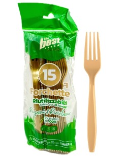 the best 15 forchette monouso in plastica - 17cm - oro: tuttocasashop.it: carta & monouso
