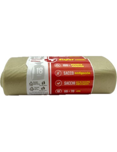 the best 18 sacchi resistenti 50x70cm ldpe - ambra - raccolta differenziata: tuttocasashop.it: pulizia e cura della casa