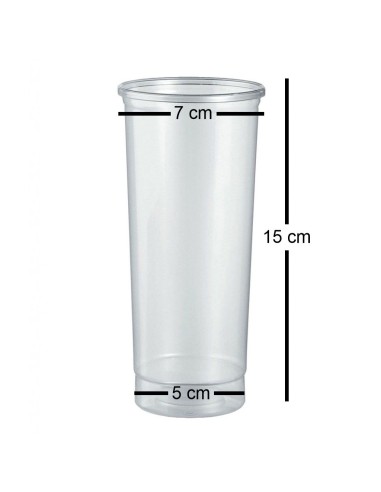 vip 30 bicchieri tumbler trasparenti in pp - 355ml - aperitivo - cocktail: tuttocasashop.it: carta & monouso