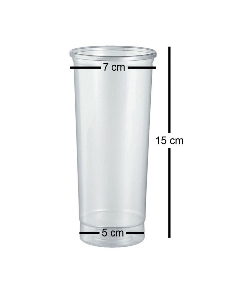 vip 30 bicchieri tumbler trasparenti in pp - 355ml - aperitivo - cocktail: tuttocasashop.it: carta & monouso