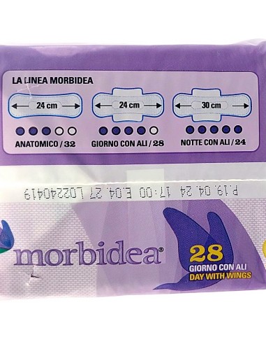 morbidea assorbenti ultra - pacco doppio - 28 pezzi - anatomico con ali: tuttocasashop.it: igiene e cura della persona