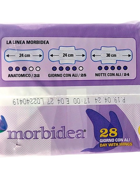 morbidea assorbenti ultra - pacco doppio - 28 pezzi - anatomico con ali: tuttocasashop.it: igiene e cura della persona