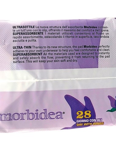 morbidea assorbenti ultra - pacco doppio - 28 pezzi - anatomico con ali: tuttocasashop.it: igiene e cura della persona