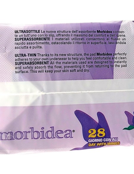 morbidea assorbenti ultra - pacco doppio - 28 pezzi - anatomico con ali: tuttocasashop.it: igiene e cura della persona