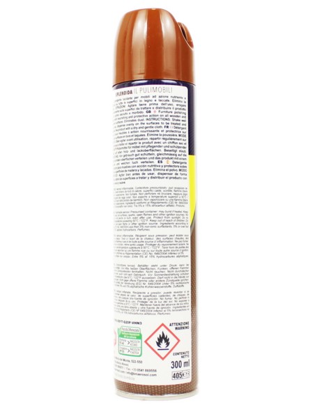 splendida il pulimobili spray - 300ml - pulisce e lucida i mobili: tuttocasashop.it: pulizia e cura della casa