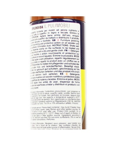 splendida il pulimobili spray - 300ml - pulisce e lucida i mobili: tuttocasashop.it: pulizia e cura della casa