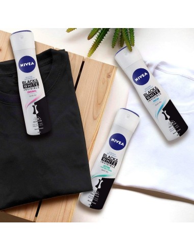 nivea deodorante spray formato maxi 200ml - black & white invisible - active: tuttocasashop.it: igiene e cura della persona