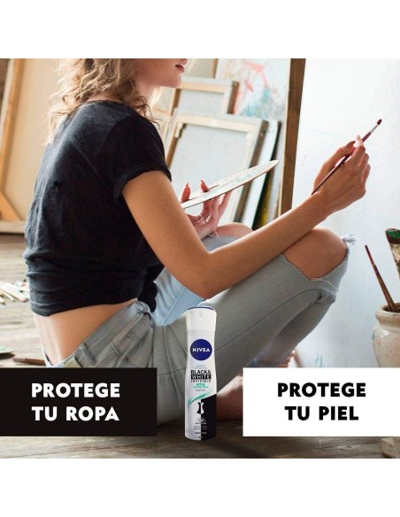 nivea deodorante spray formato maxi 200ml - black & white invisible - active: tuttocasashop.it: igiene e cura della persona
